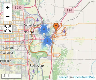 Area schools map